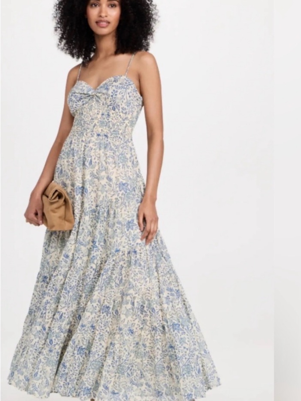 Free People Sundrenched Printed Maxi Dress sz S